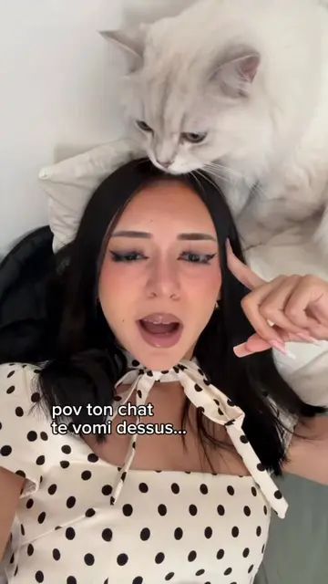 j’ai acheté une laisse en forme de chaîne à kitty .. 😂 #prank #kitty #humour 
