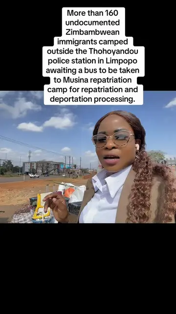 More than 160 undocumented Zimbabwean immigrants, including women and children, 