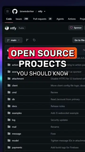 Open Source Projects You Should Know #code #programming #coding #tech #ai #websi