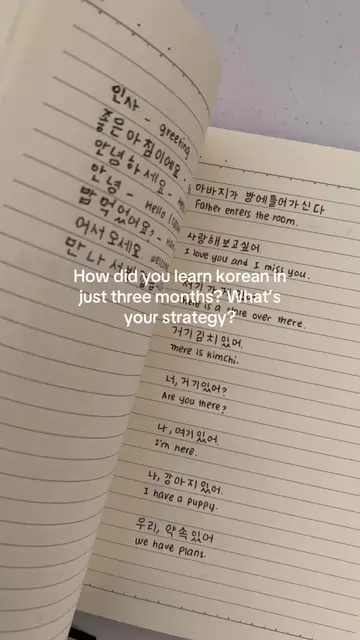 Korean study strategy 📚🇰🇷🫶🏻 #LanguageLearning #learnkorean #studykorean #st
