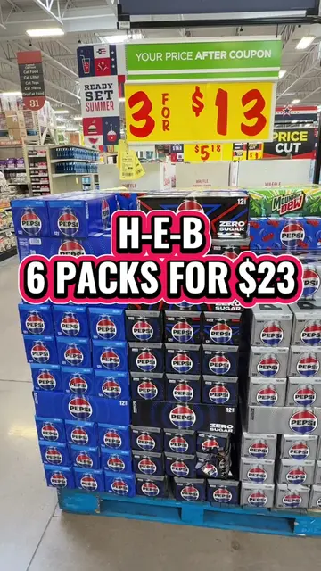 Stocking up on soda? 🥤 H-E-B has select Pepsi products 3 for $13, and you can g