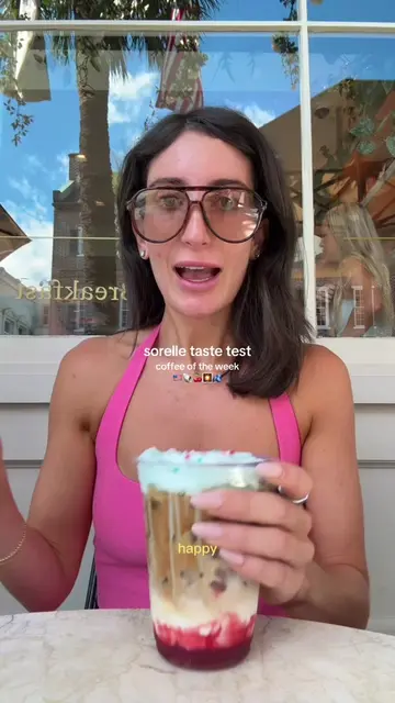 sorelle taste test for the fourth! weekly coffee - red, white and BOOM latte #ch