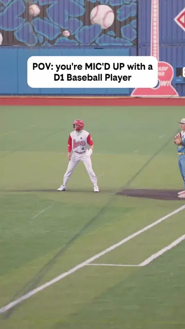 POV: you’re MIC’D UP with a D1 Baseball Player!🔥🎤 #collegebaseball #d1athlete 