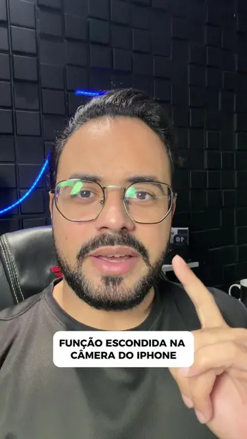 Função escondida na câmera do iPhone 📱  Você sabia dessa? Redutor de ruído nati