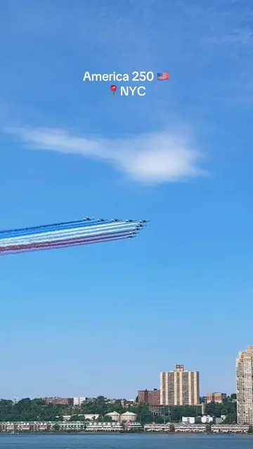 America 250 in New York City!! So cool to see so many awesome planes fly over th