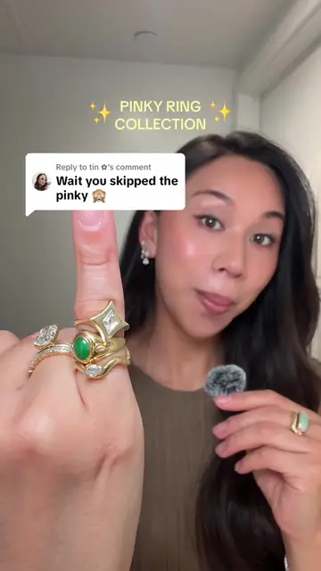 Replying to @tin ✿ PINKY 🆙 ✨💍💛 pinky ring collection @Sette Jewelry @Icemore 