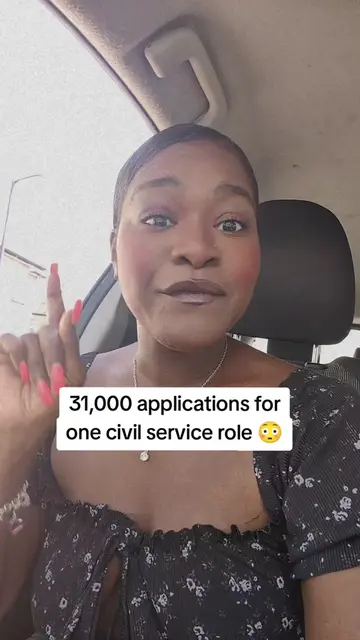31,000 applications for one civil service job! When you're competing against tho