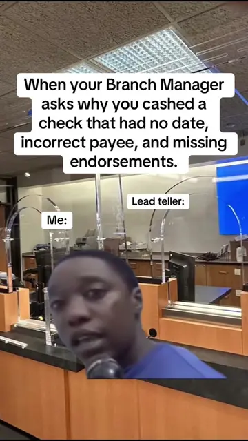 I was an absolute disaster when I first became a teller. The second a client sta
