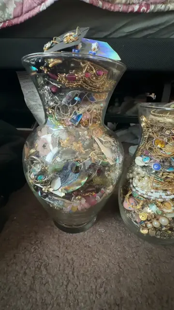 My entire… and I mean ENTIRE personal collection contained in these jars…  With 