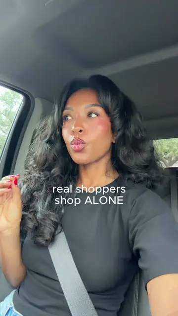 Real shoppers shop alone. You’re not gonna have a good time with me! 🛍️ #shopah