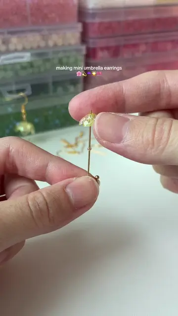 wasn’t sure how these would turn out but i love them!! 🥹🌸☂️💫❄️ #jewelrymaking