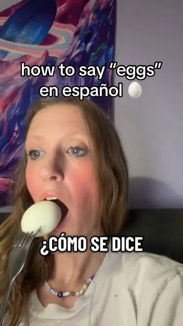 Learning how to say eggs in Spanish #learnspanish #fluency #studygram #student #