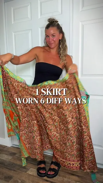 EACH SKIRT IS UNIQUE & A SURPRISE! 🤗 You really never run out of ways to wear a