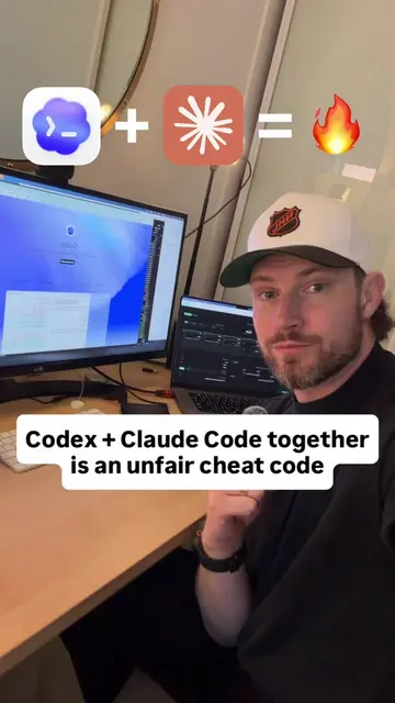 The dynamic duo #ai #chatgpt #claude #codex #fyp