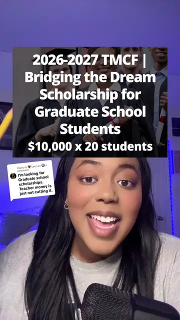 Replying to @🤎 Lee Lee 🌍 APPLY💰 Graduate School Scholarships! #scholarships #