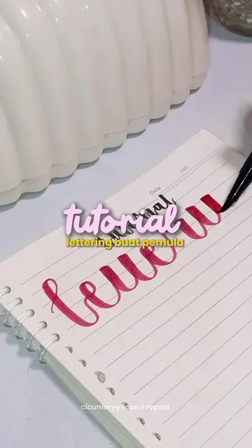 nih buat yang minta tutor, lunas yaa 🙇🏻‍♀️‼️ #tutorial #4u #lettering #creator