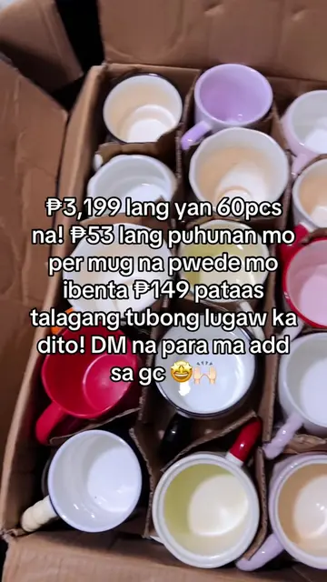 Perfect side hustle! Fast moving pa ang items 👌🏻🤑#ceramicmugs #directsupplier
