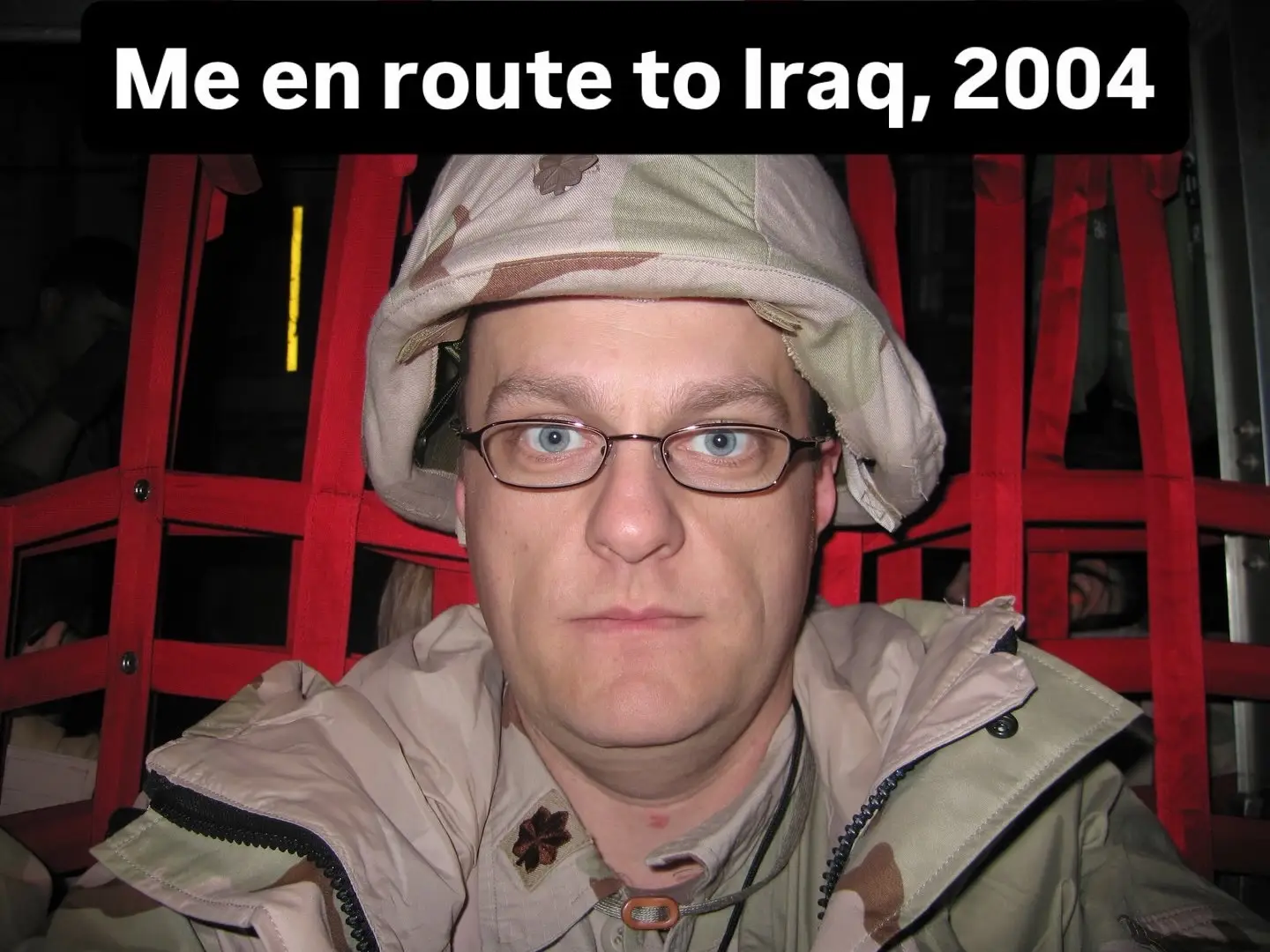 July 4 always takes me back to Iraq. Here, I'm flying from Qatar to Iraq. A 34-y