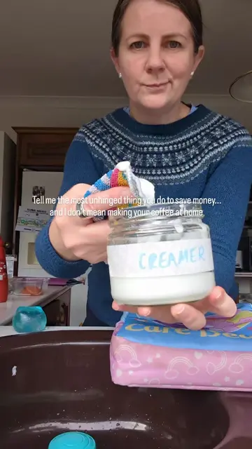tell me how you like to save money.  I'll go first... - cleaning my kids lunchbo
