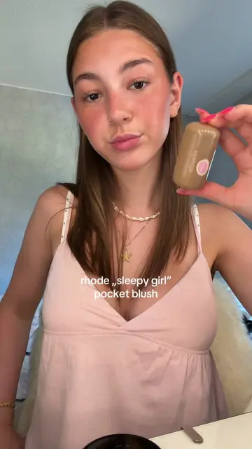rhode „sleepy girl“ blush is definitely my favorite lately🧖🏼‍♀️🌟 @rhode skin 