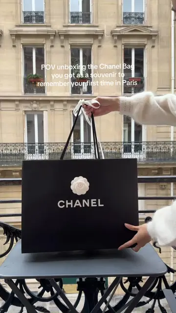 POV unboxing the Chanel Bag you got as a souvenir to remember your first time in