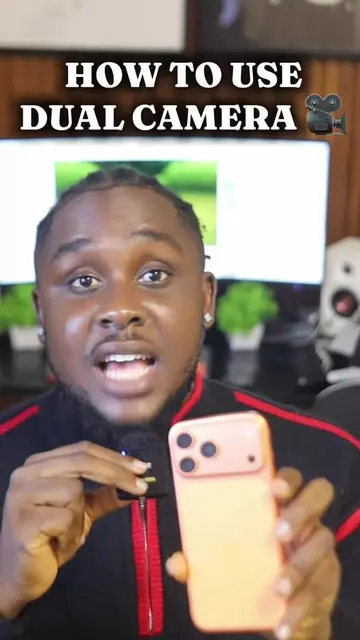 How to record with dual camera on TikTok  #iphonetricks #TechTips #iphone17 #dec