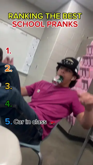 ⛔️THE BEST PRANKS AT SCHOOL #school #ranking #schoolprank #pranks #reaction 