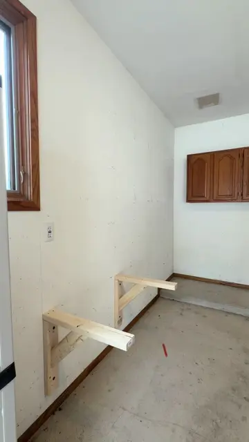 Garage storage doesn’t have to cost a fortune. 💪 Built these heavy-duty shelves