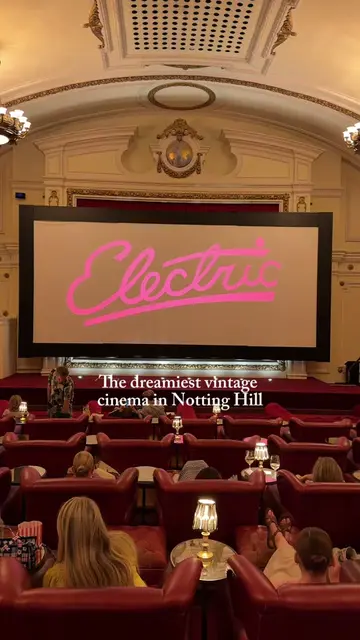 The dreamiest vintage cinema in Notting Hill 🎬✨ One of the oldest working cinem