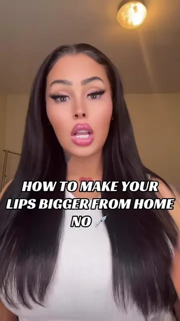 How to get bigger lips from home! Naturally no 💉 #fyp #beautyhacks #lips #SelfC