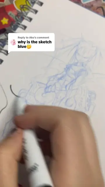 Replying to @Ako sketching in blue as an artist, why do I do it? #lineart #penci