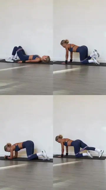 4 moves that isolate and burn out your glutes with nothing but a band. Perfect i