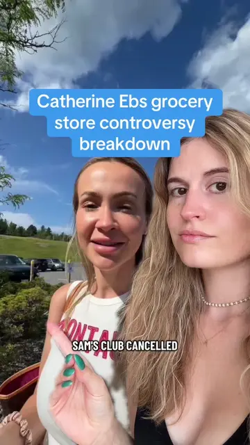 Catherine Ebs grocery store 4th of July controversy #4thofjuly #drama 
