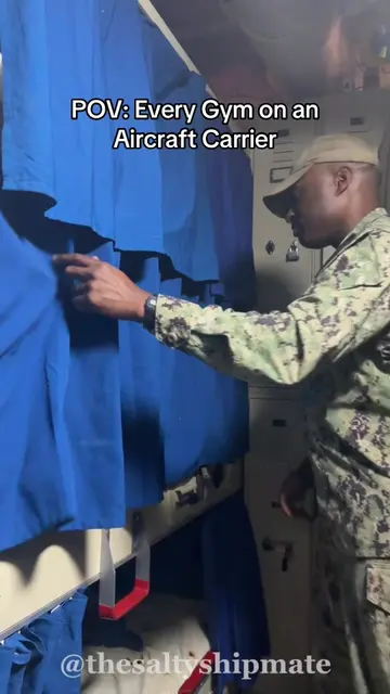 You won’t believe how many gyms are on this ship #military #miltok #navy #fyp #A