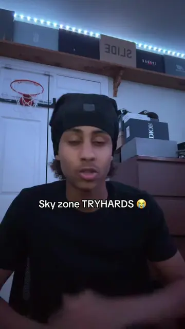 Never that srs 😂 #skyzone #slamball #dunk #relatable #fyp 