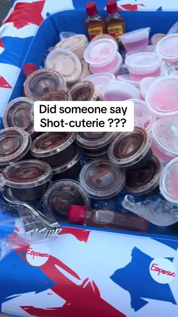 When your camp family hosts a shot-cuterie and everyone contributes!  What a fun