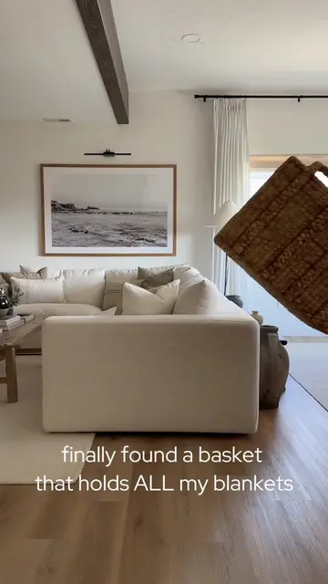 Finally a blanket basket that holds ALLLLLL my blankets and throws!! Oversized a