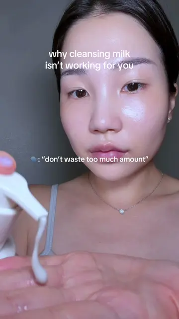 “cleansing milk broke me out” but are you using it like this 👇 1. generally 1-2