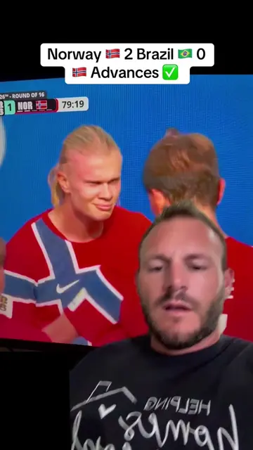 Erling Haaland you are not human! Norway 🇳🇴 advances to the quarter finals and