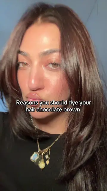 Switch form jet black to chocolate brown and I’m OBSESSED 🤎🧸 #hairtransformati
