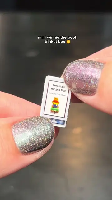 opening a mini winnie the pooh trinket box! this is so cute! @Disney #mini #mini