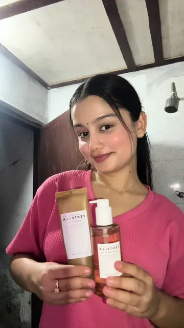 First skin care video💚  Night skincare with Centella = calm skin, calm mind✨ #c