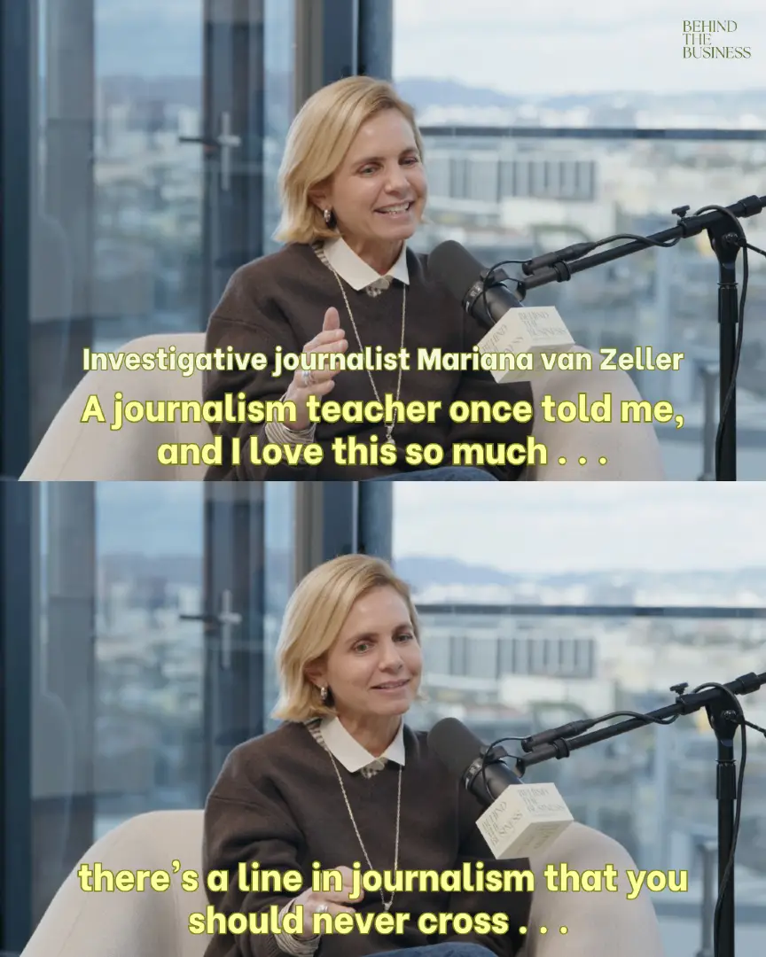 "There's a line in journalism that you should never cross ... But you have to ma