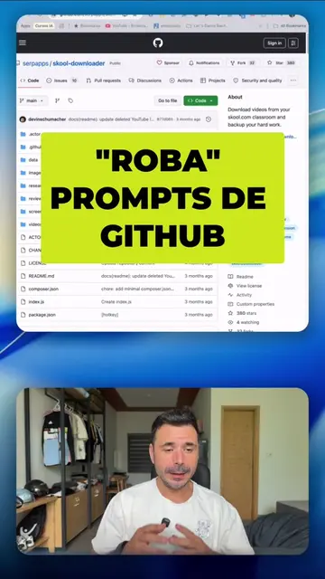 Trucazo para GitHub: cambia 'github' por 'GitReverse' en la URL y obtén el promp