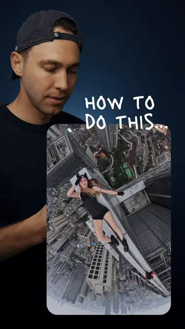 Here is how you can recreate this skyscraper video edit like the inspiring @Ange