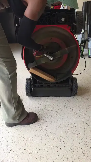 I'm changing from a mulching blade to a high lift blade #iykyk  And just because