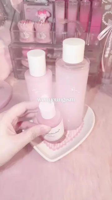 Wonyoungism night routine 🌸 #wonyoungism #pinkaesthetic #viral #kbeauty #fyp 