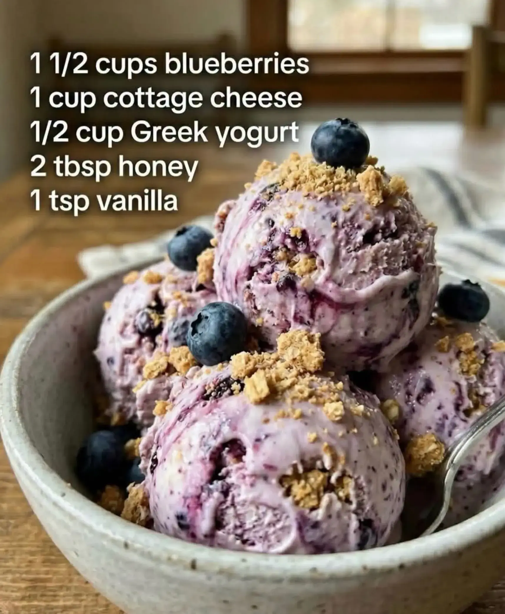Okay but this blueberry protein ice cream has been my summer obsession 🫐 Honest