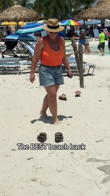 It's really convenient to do this at the beach. But things don't always go as pl