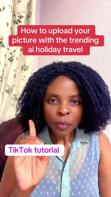 How to upload your picture with the ai holiday travel effect #aiholidaytravel #t